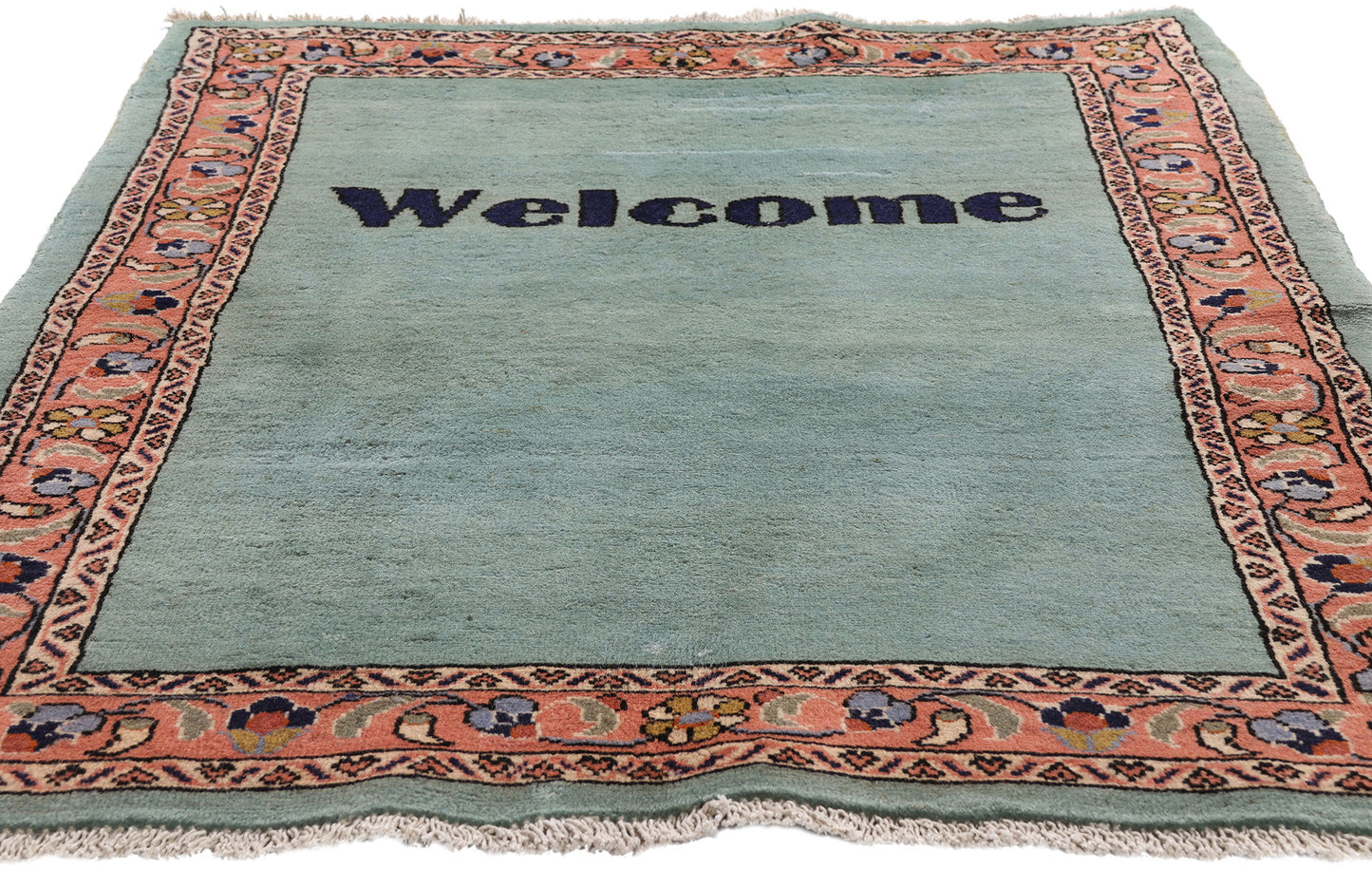 4 x 5 - Light Blue Vintage Mahal Rug - 61462