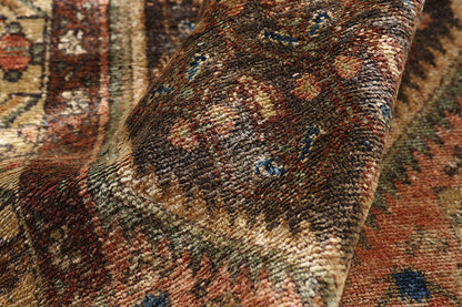 3 x 11 - Brown Vintage Hamadan Rug - 61463