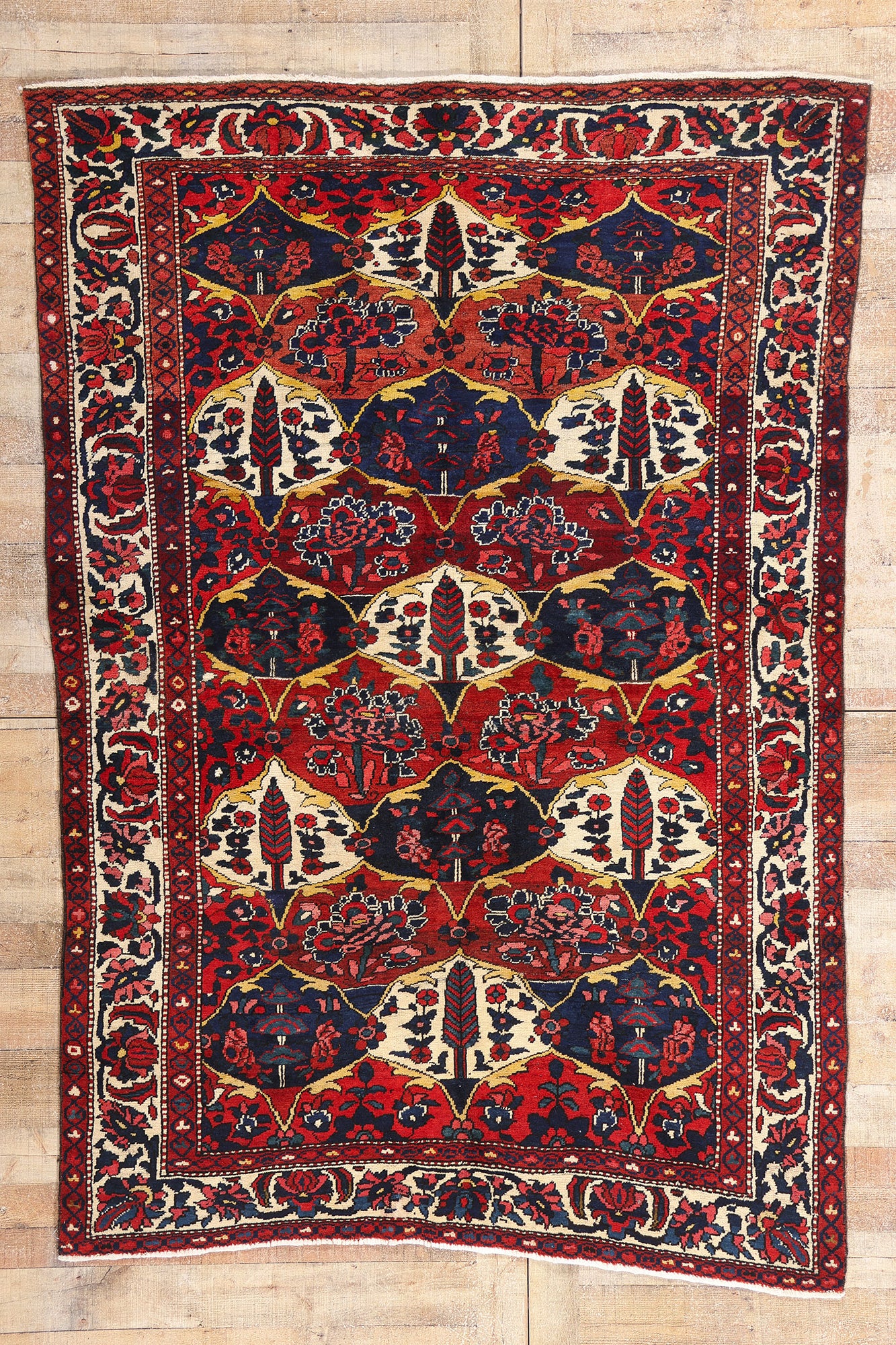 6 x 8 - Rust Antique Bakhtiari Rug - 61464