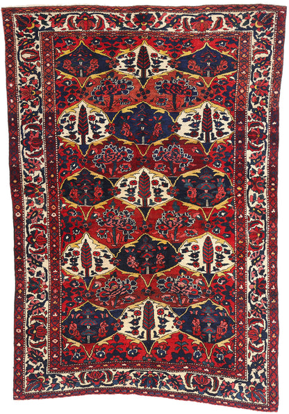 6 x 8 - Rust Antique Bakhtiari Rug - 61464