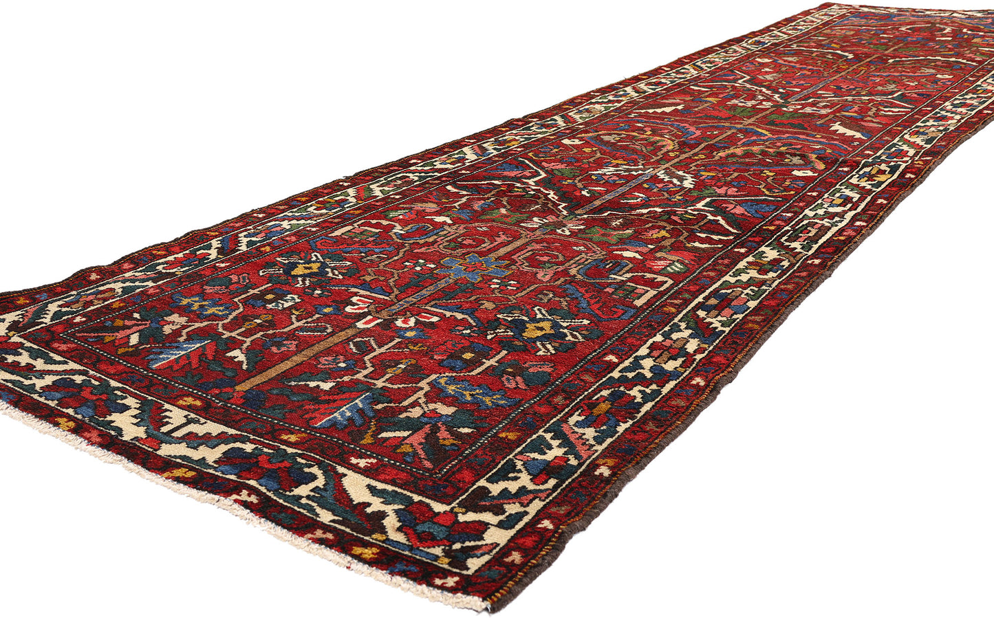 3 x 13 - Rust Antique Bakhtiari Rug - 61466