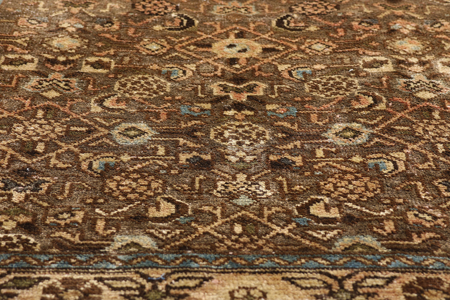 3 x 10 - Brown Antique Hamadan Rug - 61468