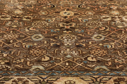 3 x 10 - Brown Antique Hamadan Rug - 61468