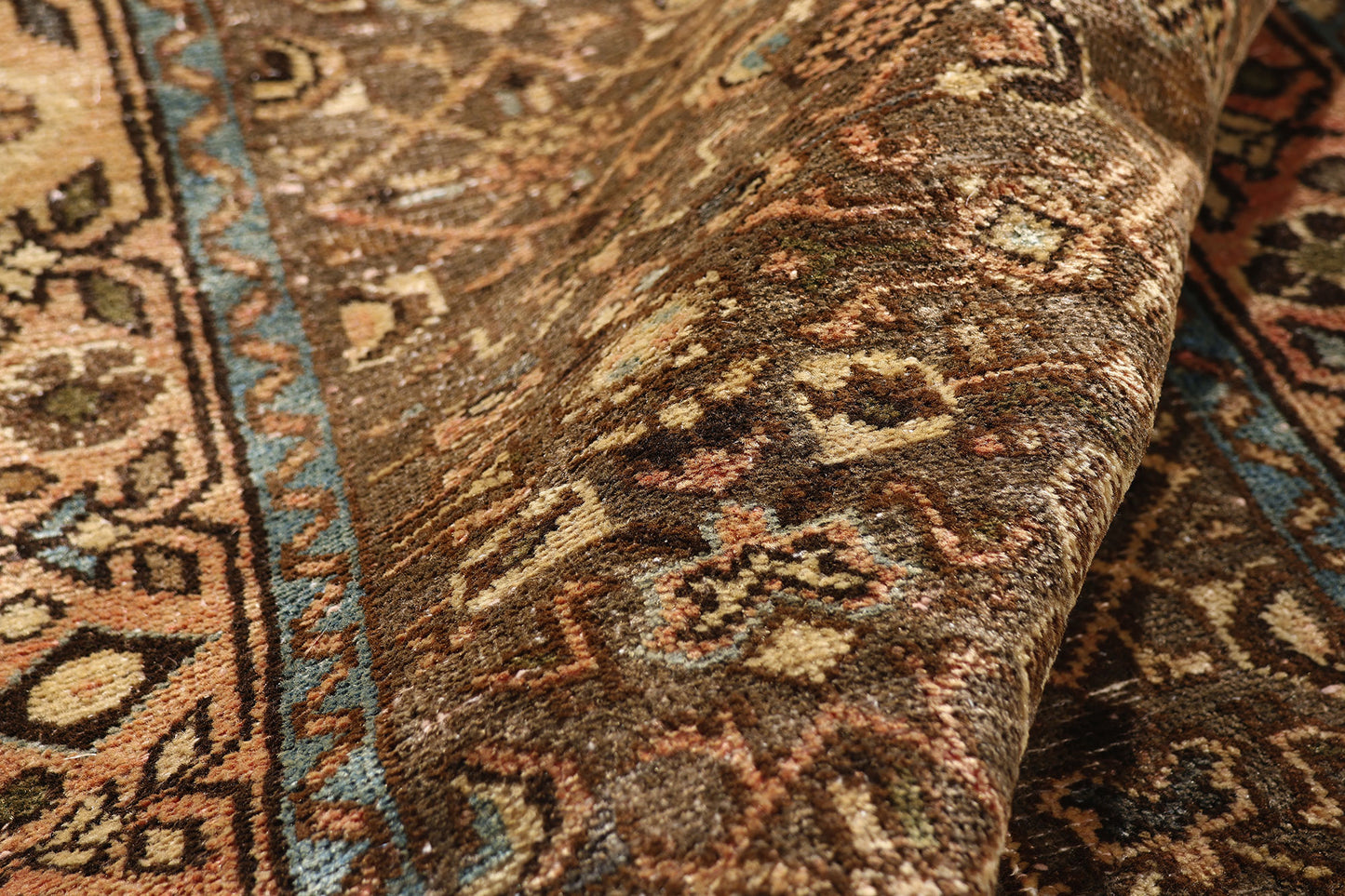 3 x 10 - Brown Antique Hamadan Rug - 61468