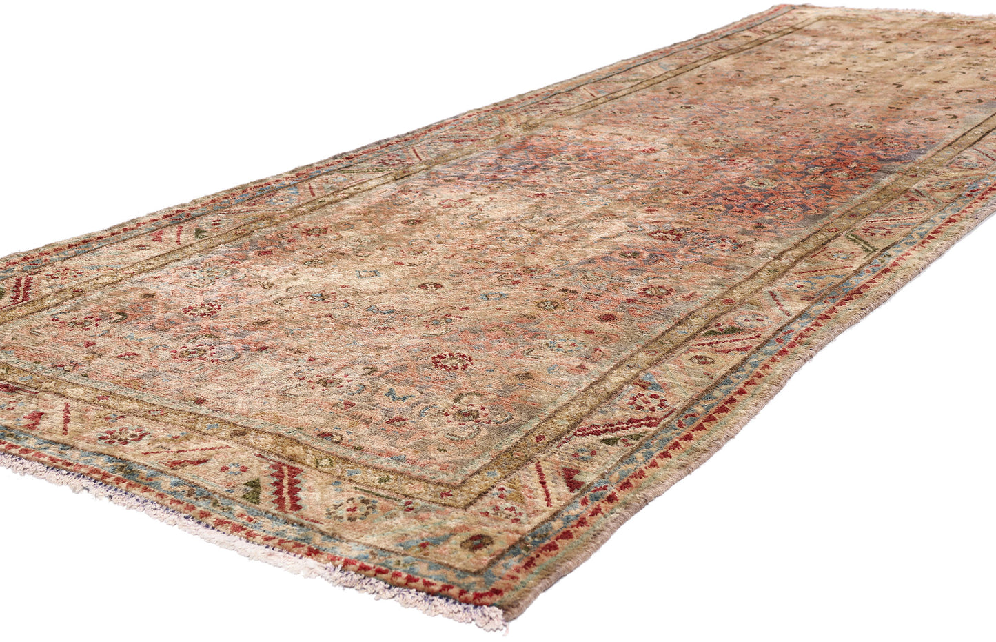 4 x 11 - Pink Antique Malayer Rug - 61469