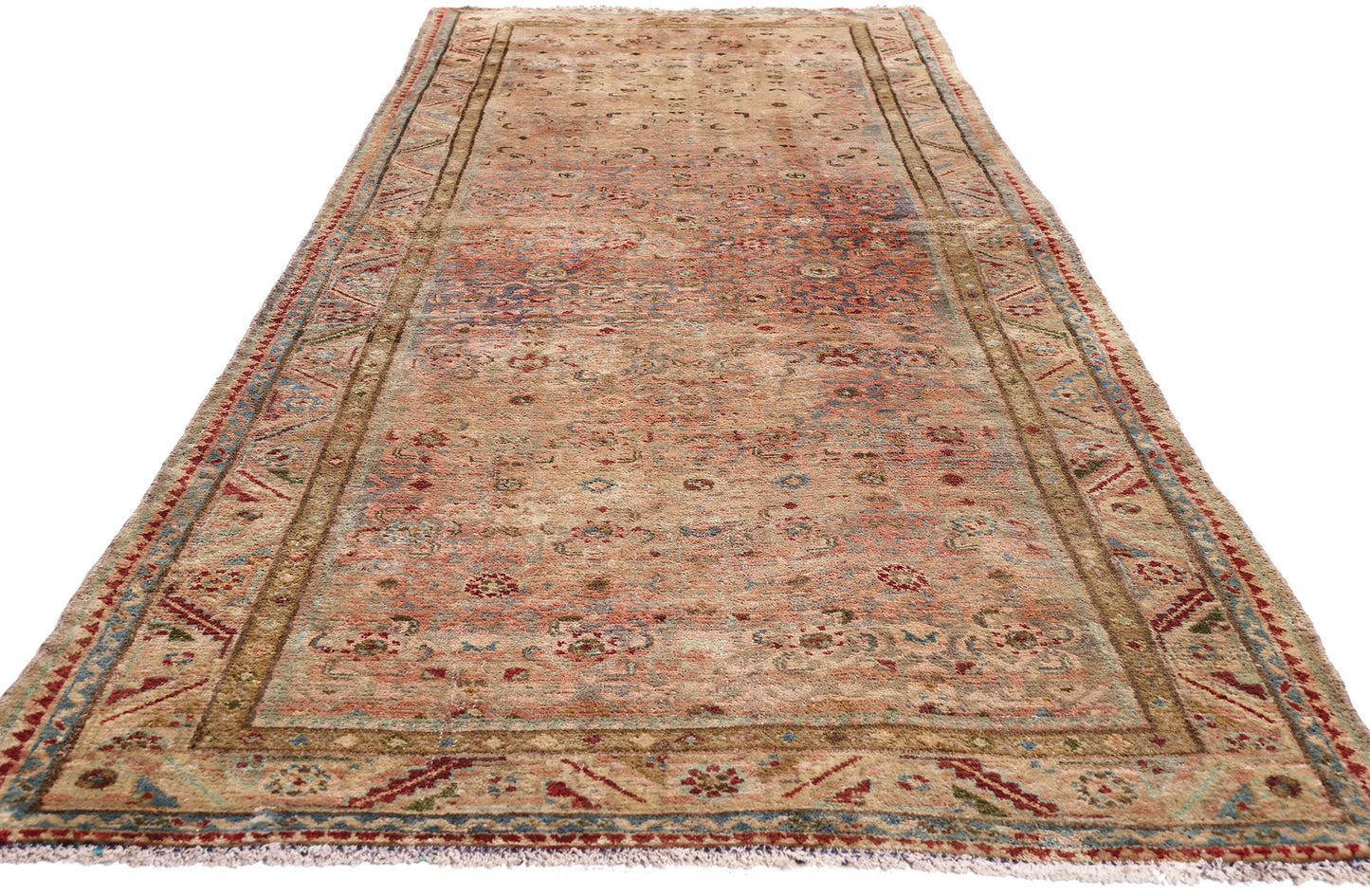 4 x 11 - Pink Antique Malayer Rug - 61469