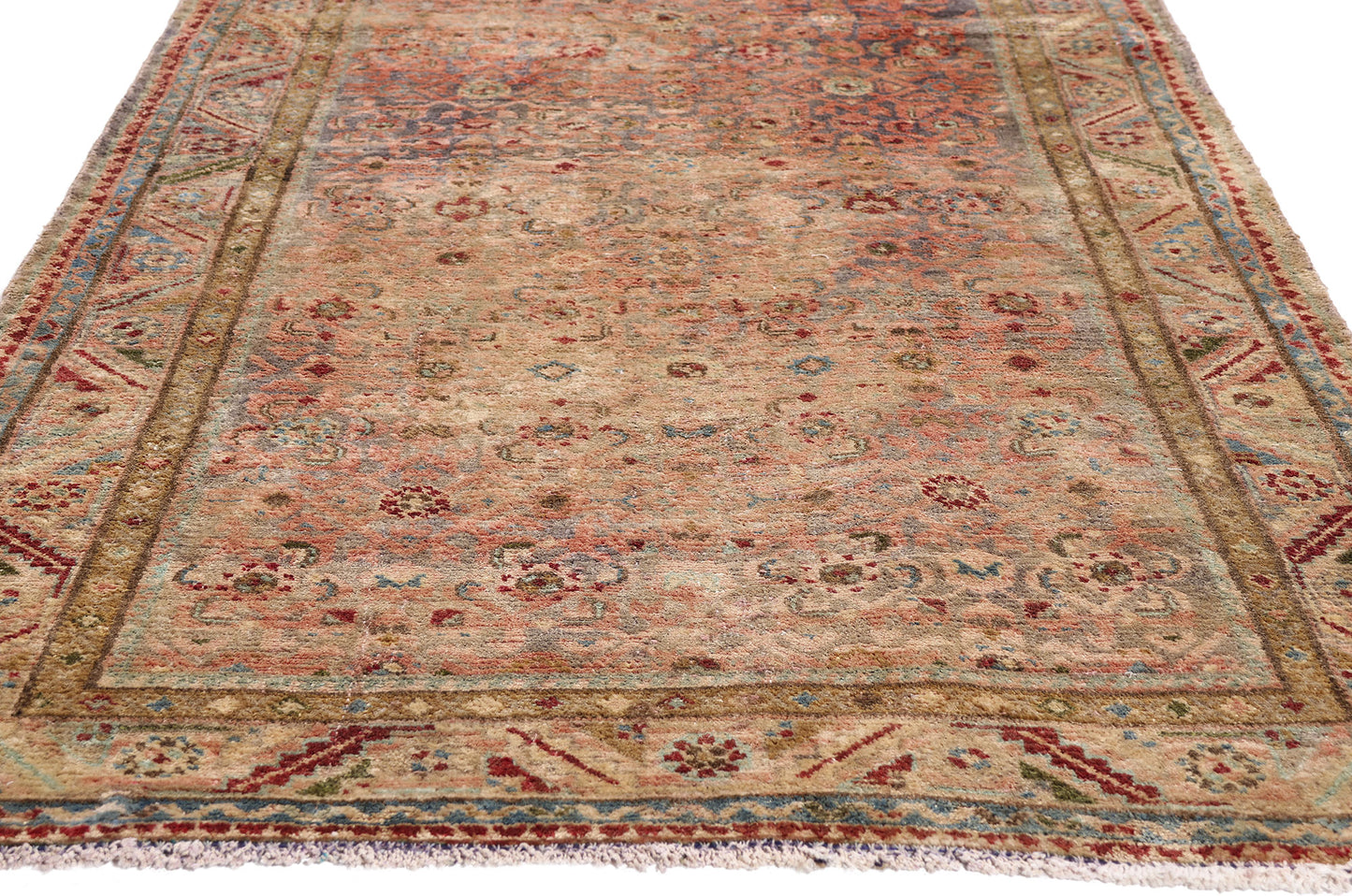 4 x 11 - Pink Antique Malayer Rug - 61469