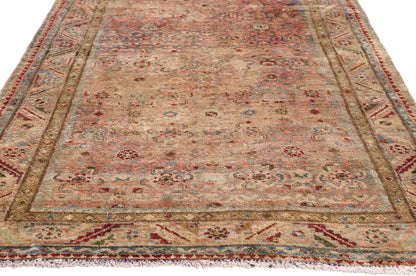 4 x 11 - Pink Antique Malayer Rug - 61469