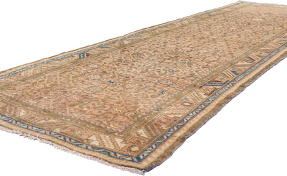 4 x 11 - Brown Antique Hamadan Rug - 61470
