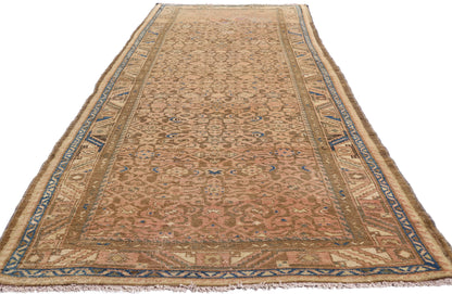 4 x 11 - Brown Antique Hamadan Rug - 61470