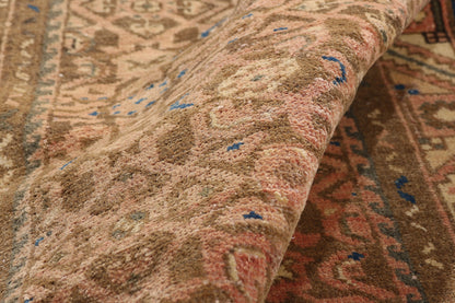 4 x 11 - Brown Antique Hamadan Rug - 61470