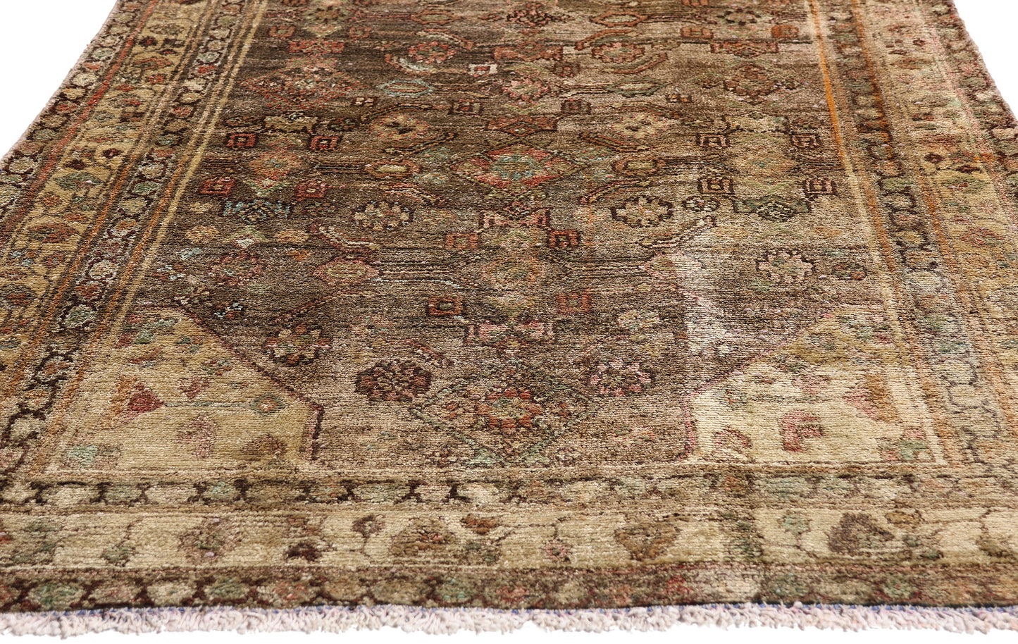 4 x 13 - Bronze Antique Hamadan Rug - 61471