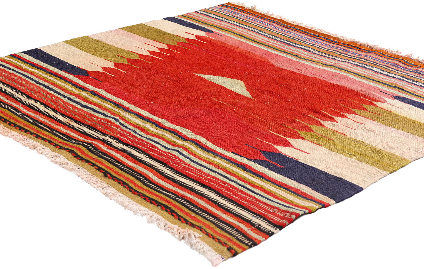 4 x 4 - Red Antique Shiraz Rug - 61472