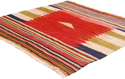 4 x 4 - Red Antique Shiraz Rug - 61472