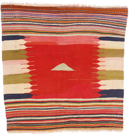 4 x 4 - Red Antique Shiraz Rug - 61472