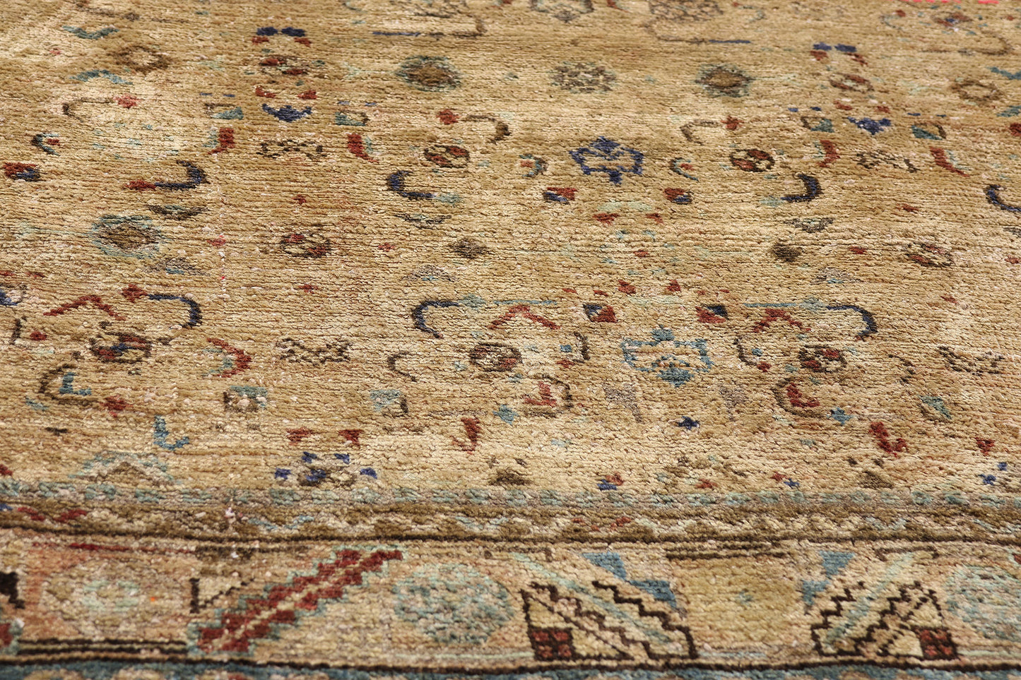 4 x 10 - Beige Antique Hamadan Rug - 61473