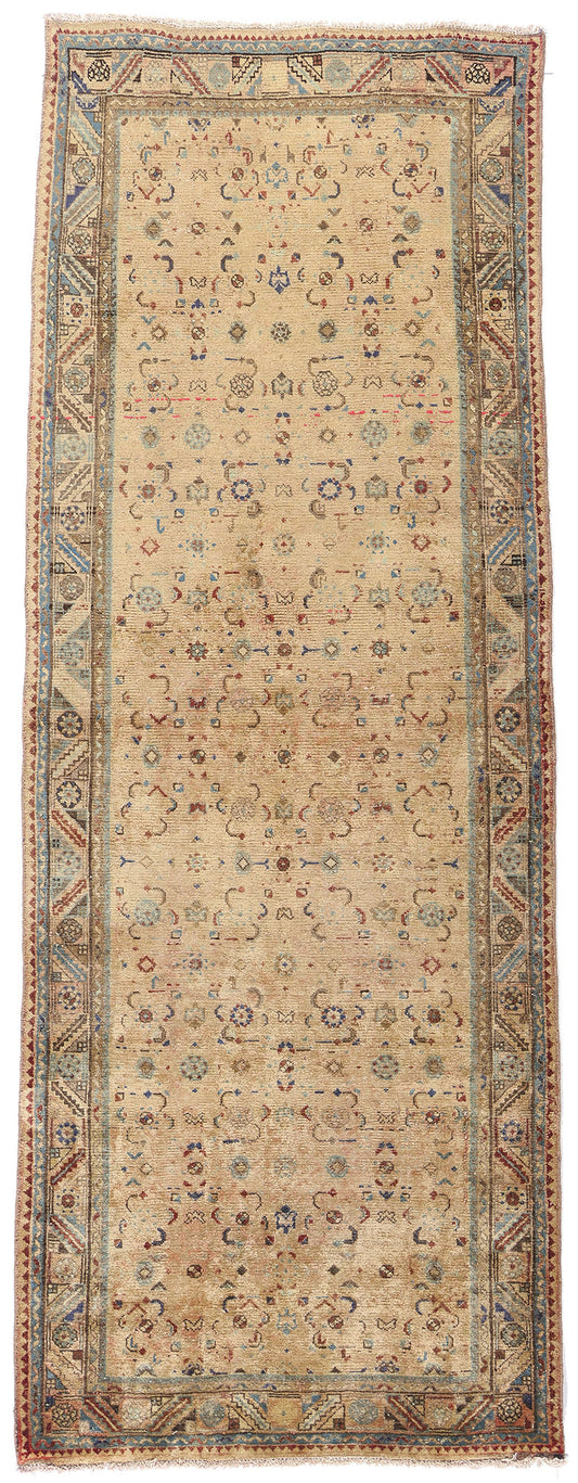 4 x 10 - Beige Antique Hamadan Rug - 61473
