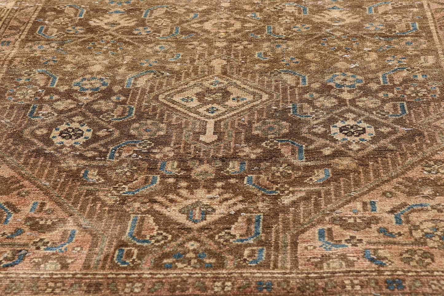 4 x 10 - Brown Antique Hamadan Rug - 61474