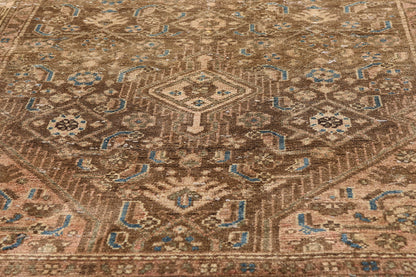 4 x 10 - Brown Antique Hamadan Rug - 61474