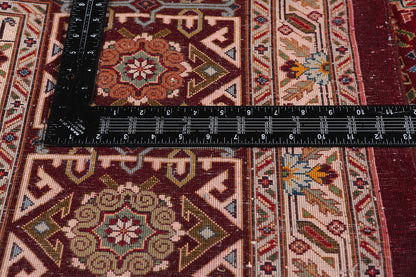 10 x 12 - Burgundy Vintage Tabriz Rug - 61476