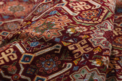 10 x 12 - Burgundy Vintage Tabriz Rug - 61476