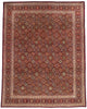 10 x 12 - Burgundy Vintage Tabriz Rug - 61476