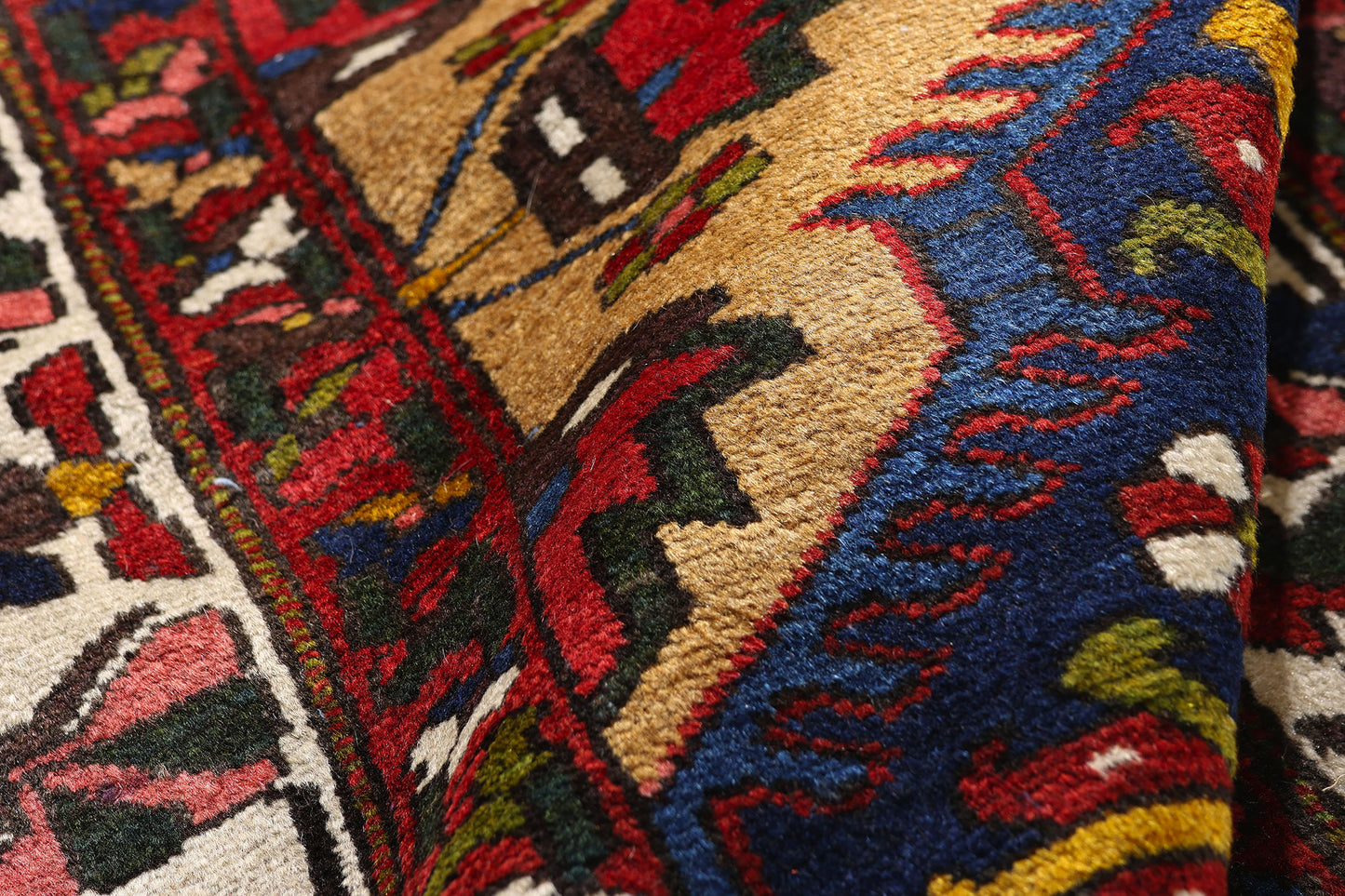 3 x 13 - Navy Blue Antique Bakhtiari Rug - 61478