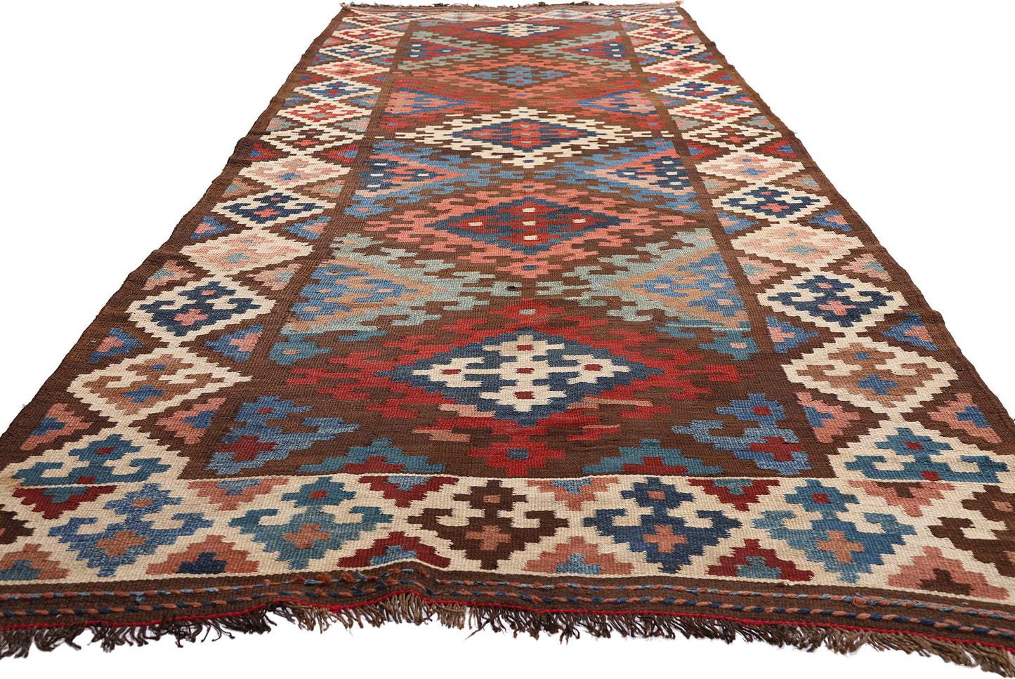 5 x 15 - Brown Antique Kilim Rug - 61480