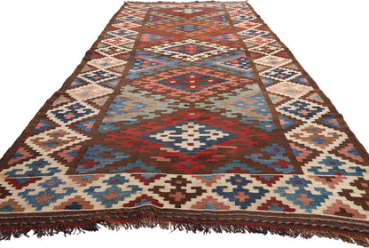 5 x 15 - Brown Antique Kilim Rug - 61480