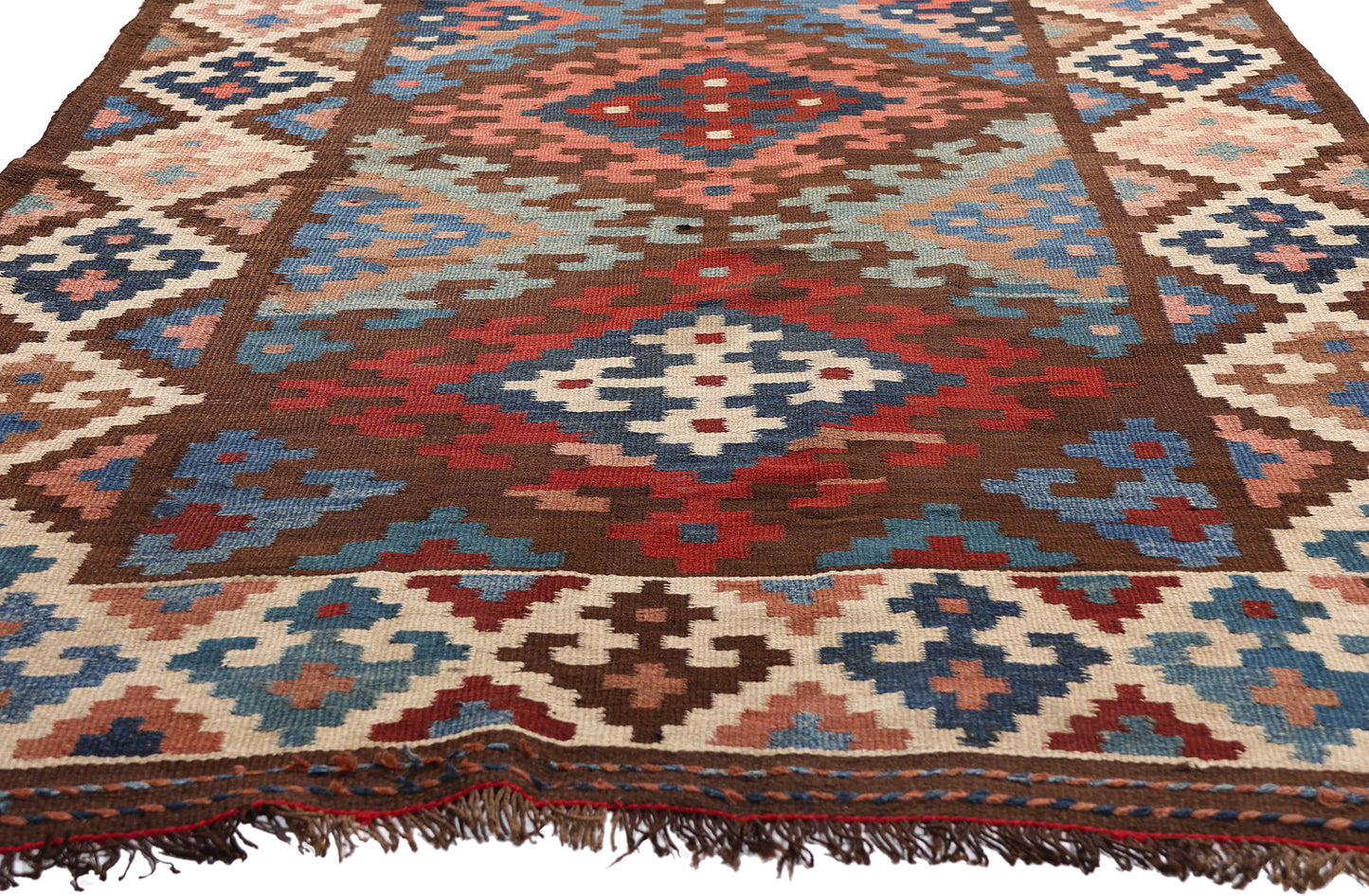 5 x 15 - Brown Antique Kilim Rug - 61480