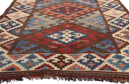 5 x 15 - Brown Antique Kilim Rug - 61480