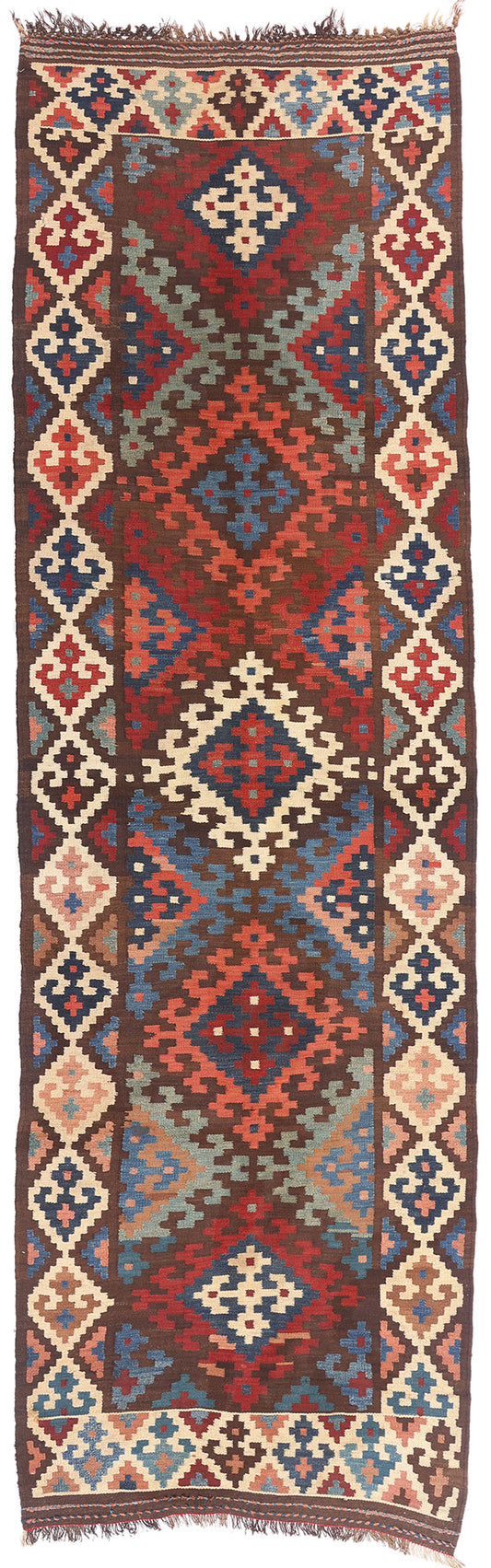 5 x 15 - Brown Antique Kilim Rug - 61480