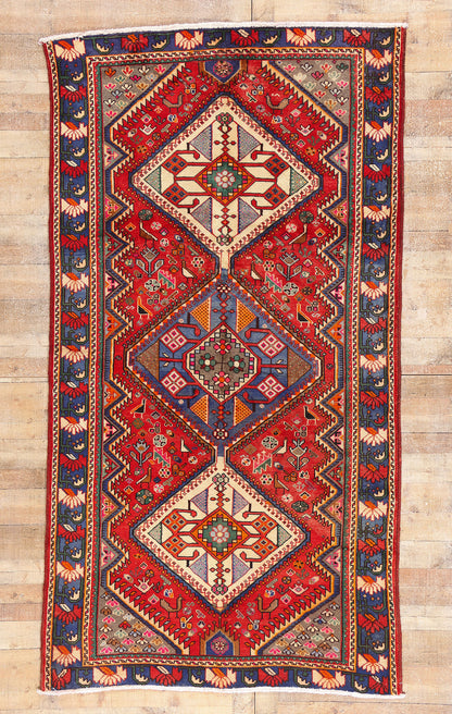 5 x 10 - Red Vintage Shiraz Rug - 61481