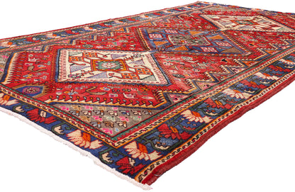 5 x 10 - Red Vintage Shiraz Rug - 61481