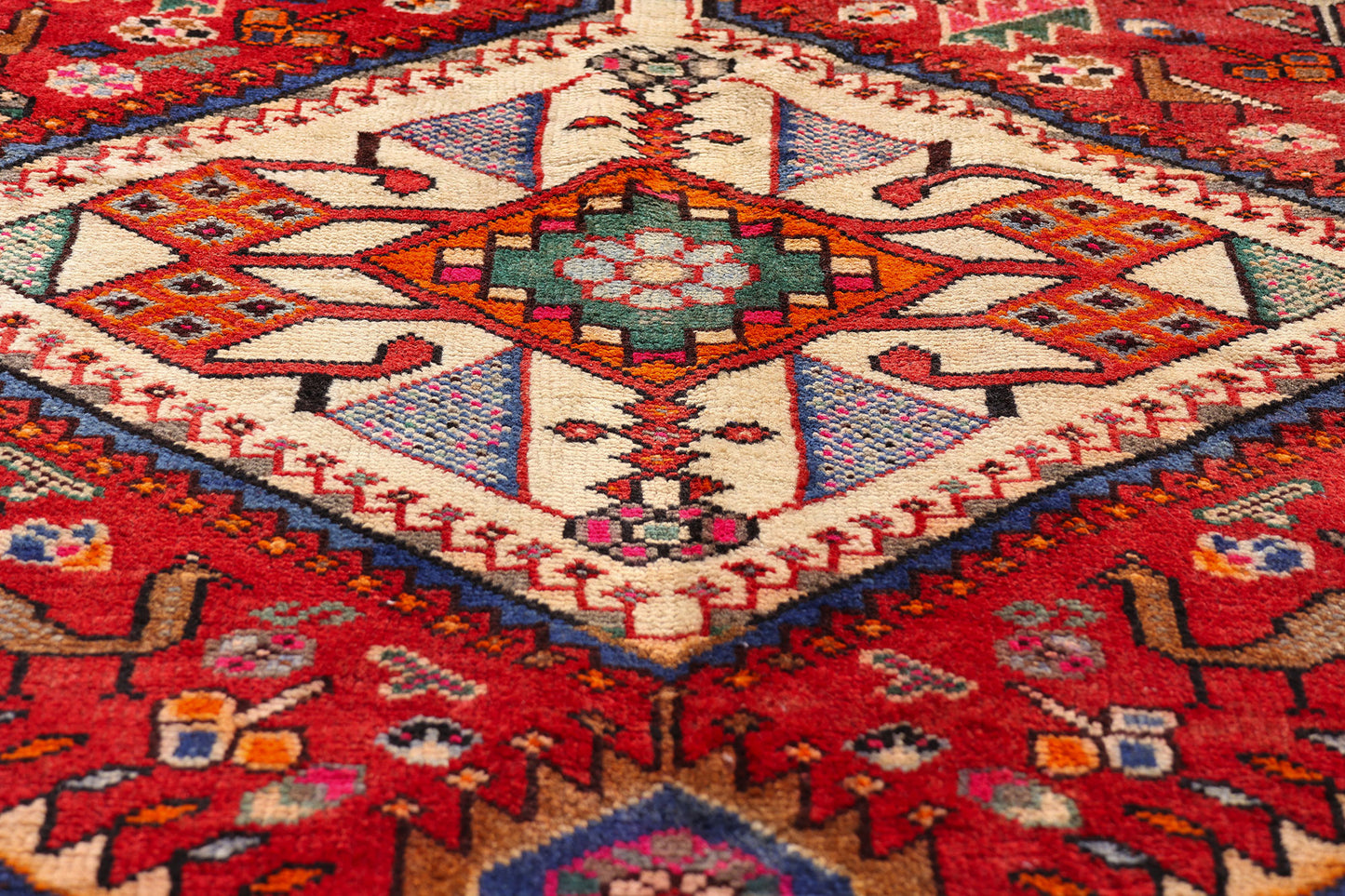 5 x 10 - Red Vintage Shiraz Rug - 61481