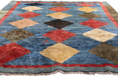 6 x 9 - Light Blue Vintage Gabbeh Rug - 61482
