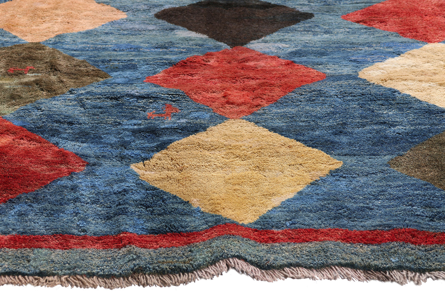 6 x 9 - Light Blue Vintage Gabbeh Rug - 61482