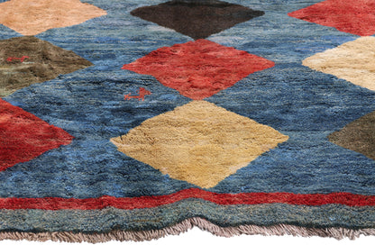 6 x 9 - Light Blue Vintage Gabbeh Rug - 61482