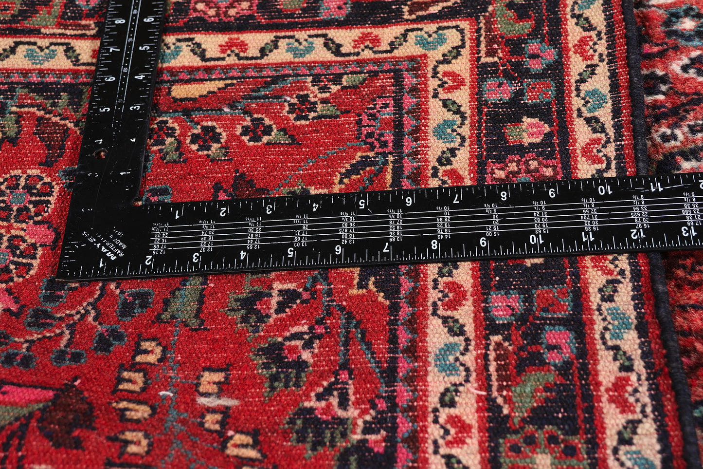 3 x 17 - Red Vintage Lilihan Rug - 61483