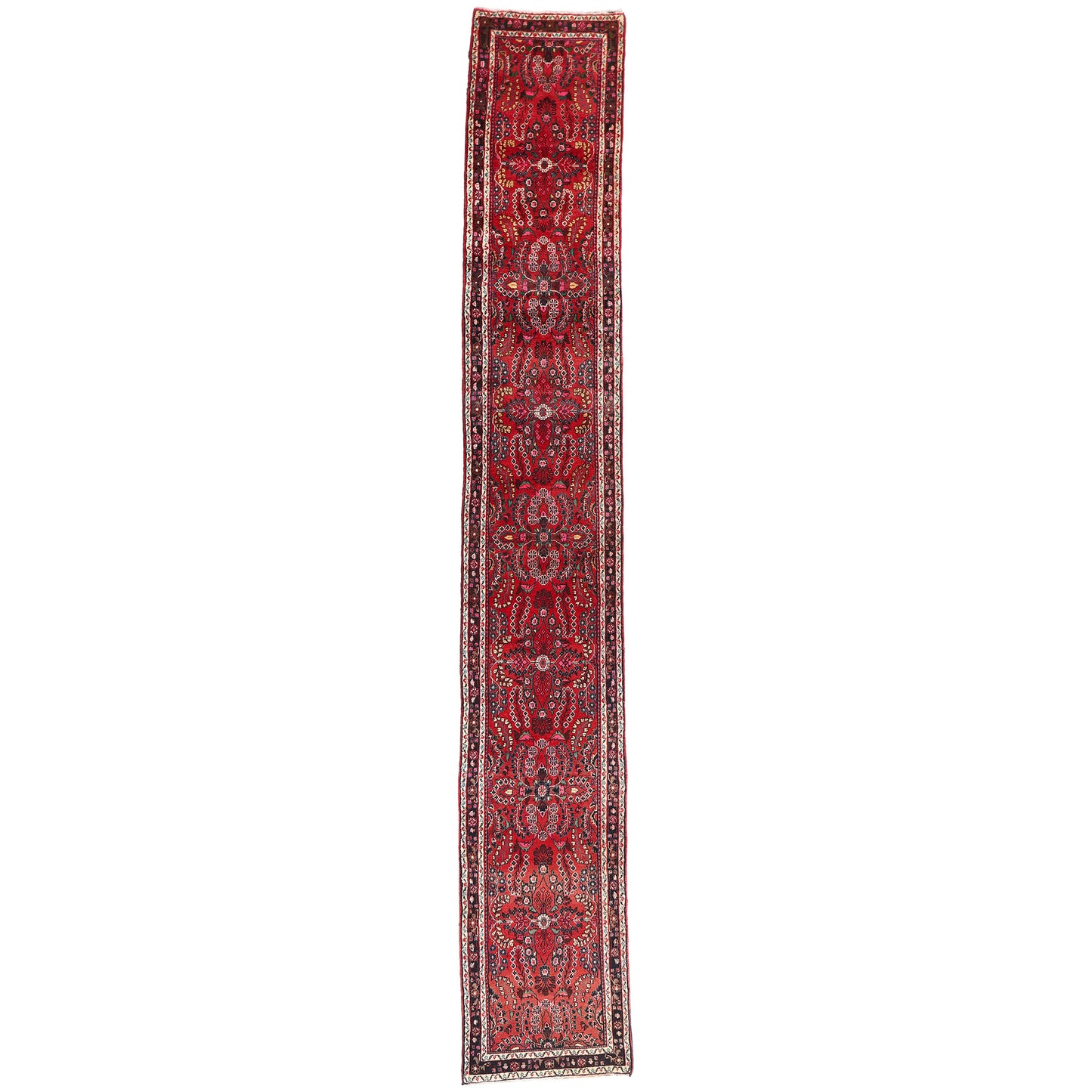 3 x 17 - Red Vintage Lilihan Rug - 61483