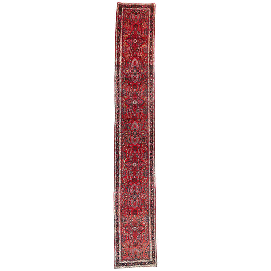 3 x 17 - Red Vintage Lilihan Rug - 61483