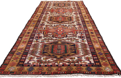 3 x 10 - Ivory Vintage Heriz Rug - 61488