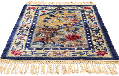 3 x 4 - Gold Antique Peking Rug - 61489