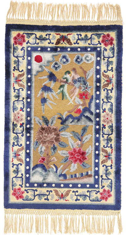 3 x 4 - Gold Antique Peking Rug - 61489