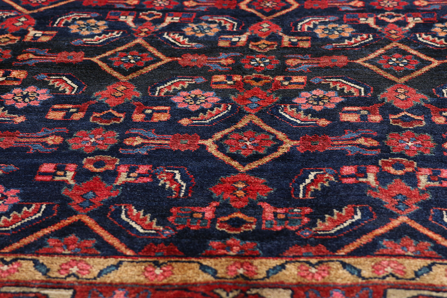 5 x 6 - Navy Blue Antique Lilihan Rug - 61492