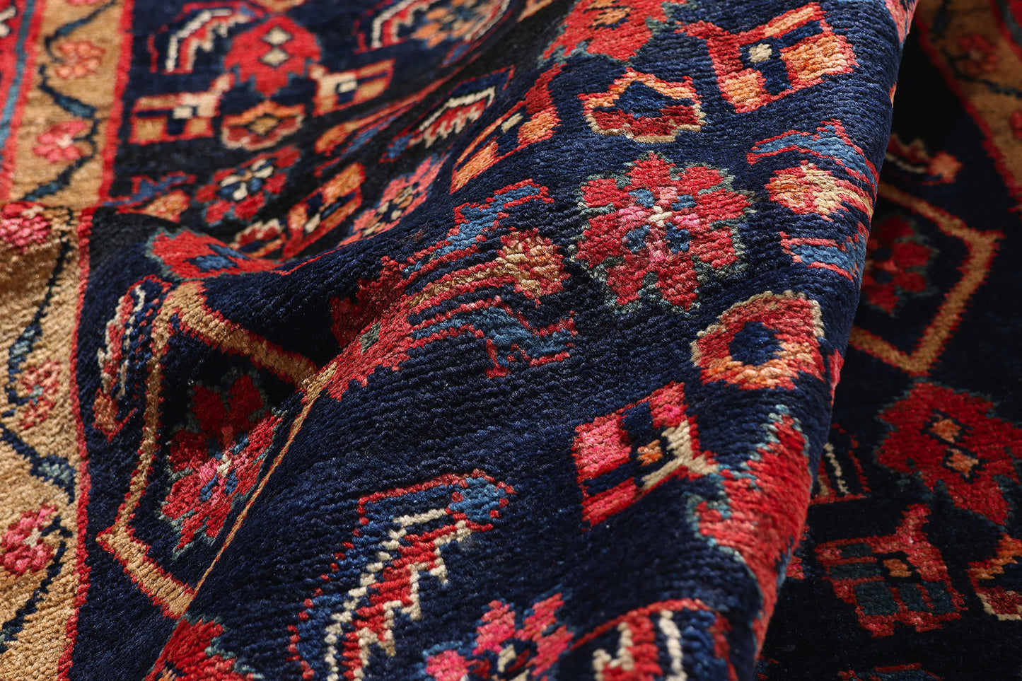 5 x 6 - Navy Blue Antique Lilihan Rug - 61492