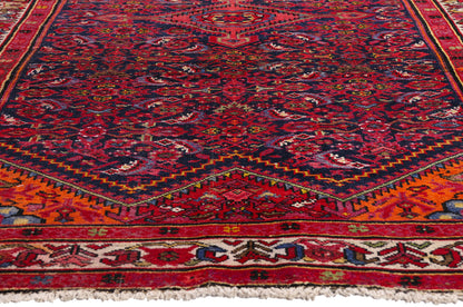 5 x 10 - Navy Blue Antique Malayer Rug - 61496