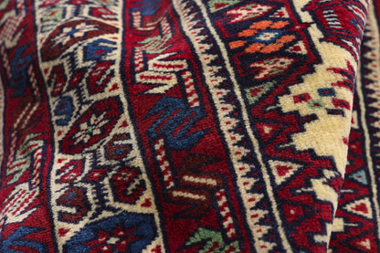 3 x 28 - Ivory Vintage Persian Shiraz Rug - 61497