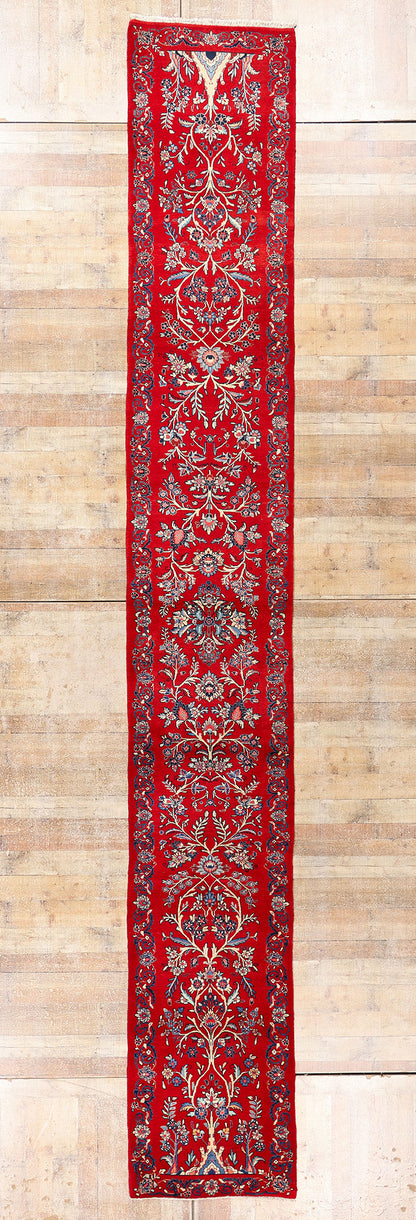 3 x 20 - Red Antique Sarouk Rug - 61499