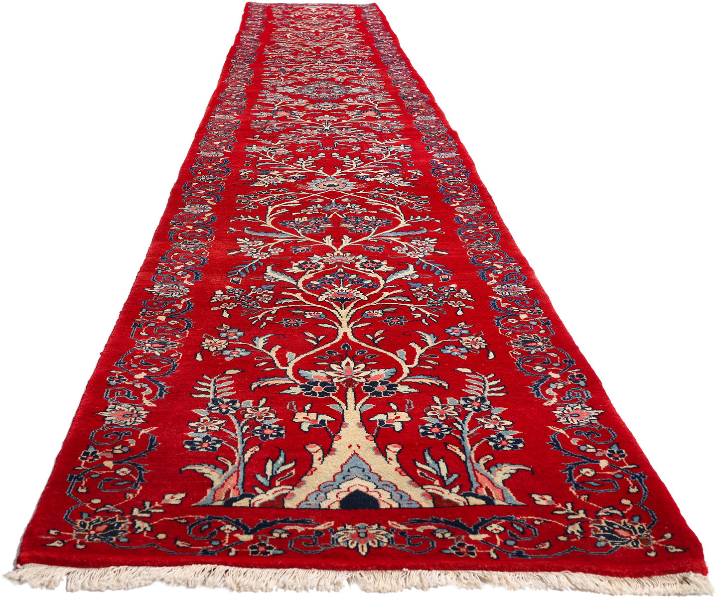 3 x 20 - Red Antique Sarouk Rug - 61499